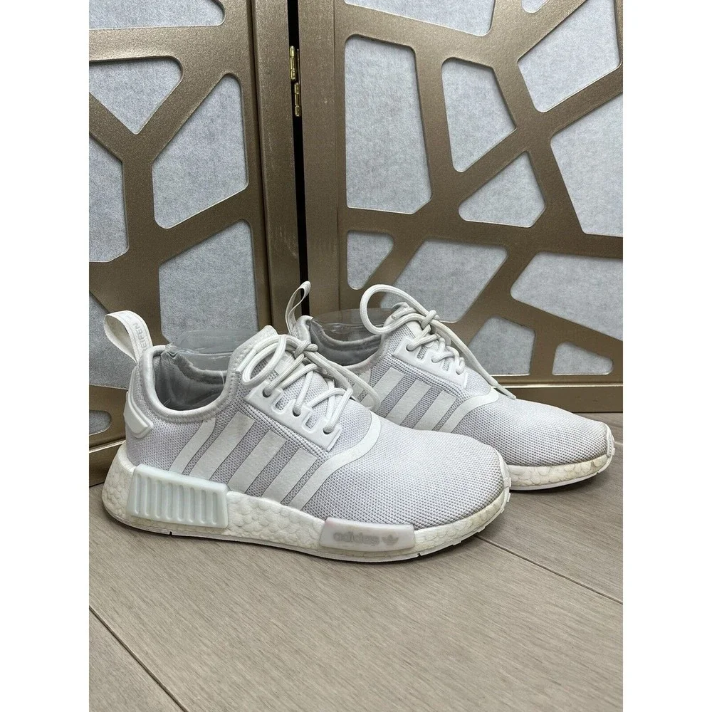 Adidas NMD_R1 refind J PRIMEBLUE Cloud White Big girls 5 youth sneakers shoes